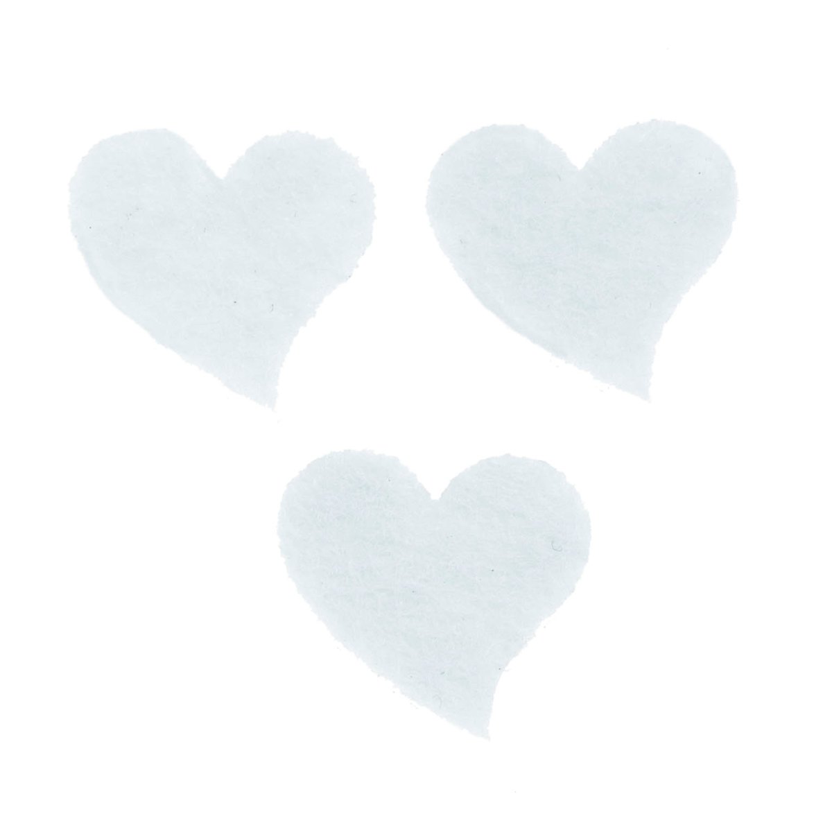 Coeurs en feutrine 1,9x1,9cm 12 pcs